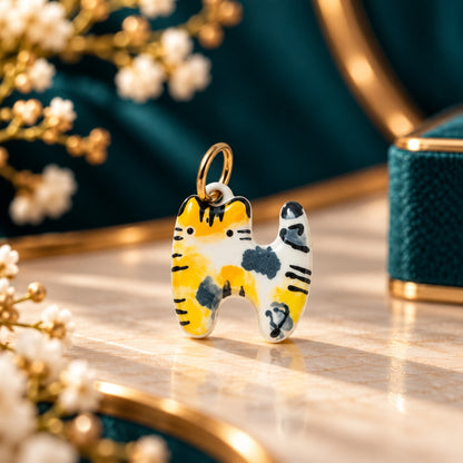 Cute Animal Charm Pendant – Cat & Dog Enamel Pendant