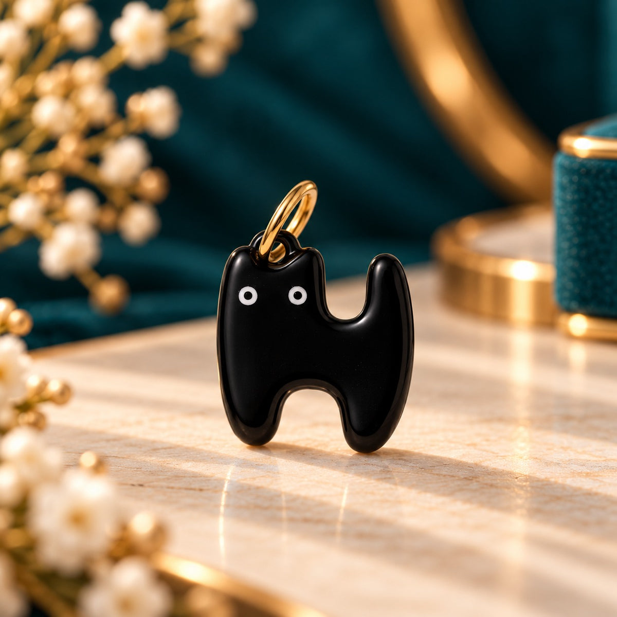 Cute Animal Charm Pendant – Cat & Dog Enamel Pendant