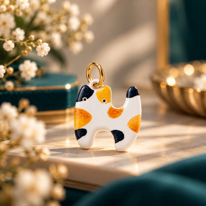 Cute Animal Charm Pendant – Enamel Cat & Dog Keychain Jewelry